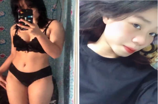 Trông ngây thơ vậy mà sờ bím là ướt át ngay